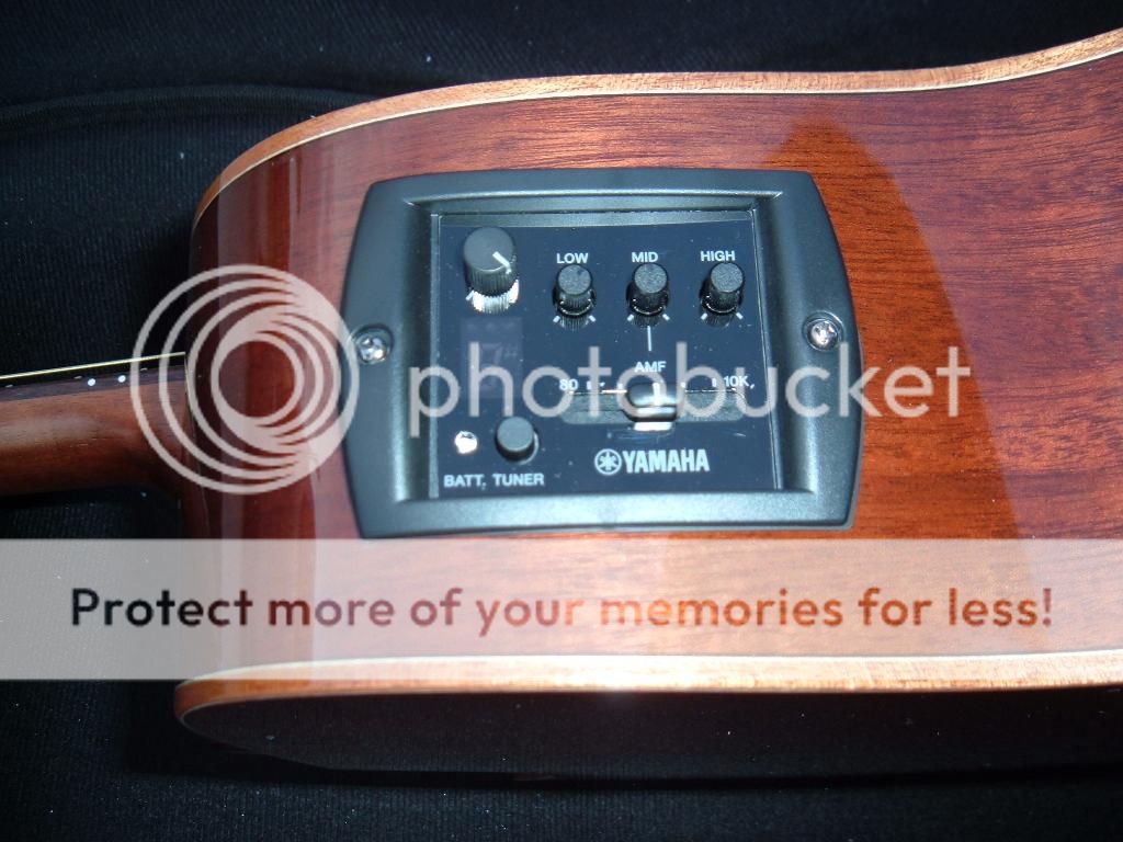 FS Yamaha A1M Acoustic Electric Guitar and Hard Shell Case Harmony