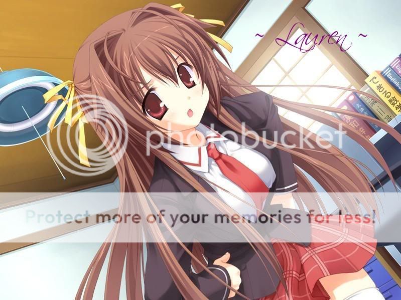 anime girl long brown hair