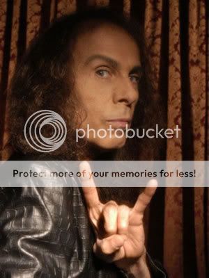 ronnie james dio black and white