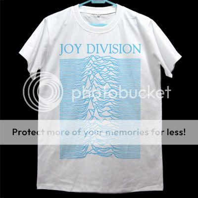 unknown pleasure joy division blue art t-shirt size s
